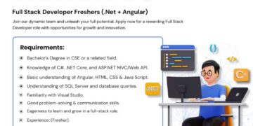 We’re Hiring Full Stack Developer Freshers – Apply Today!