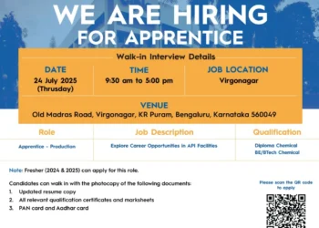 Cipla is Hiring Freshers for Apprentice – Production | Walk-In Interview on 24th July 2025