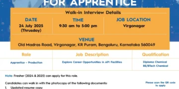 Cipla is Hiring Freshers for Apprentice – Production | Walk-In Interview on 24th July 2025