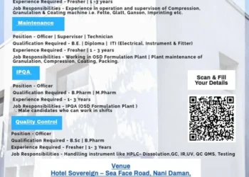 IPCA Laboratories Walk-In Drive – Daman | 13th July 2025