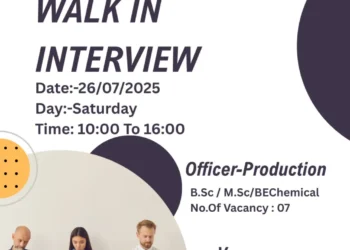 Ipca Laboratories Limited is inviting dynamic and qualified candidates for a WALK-IN INTERVIEW for the role of Officer – Production!