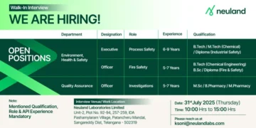 🚨 Walk-In Interview at Neuland Labs – 31st July 2025!