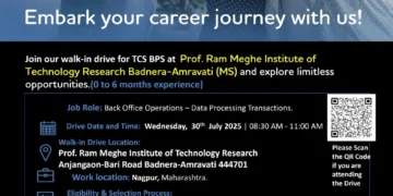 TCS Walk-in Drive for Freshers – 30th July 2025