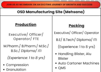 Emcure Pharma Hiring in Mehsana – Walk-In Drive for Production & Packing on 19th July!