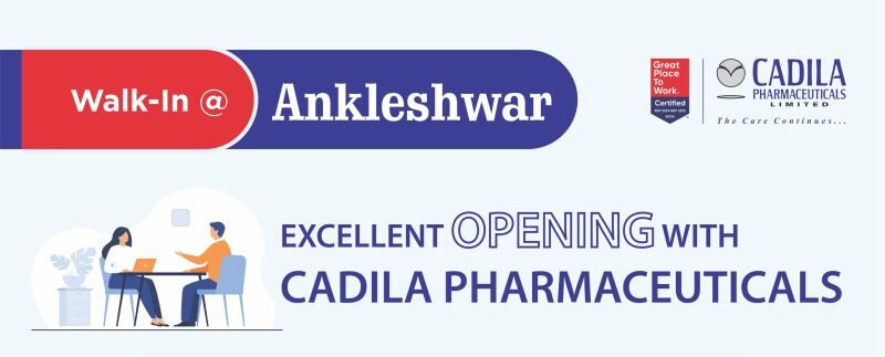 Cadila Pharmaceuticals – Walk-In Drive for Production Department (11th September 2025)