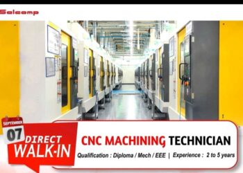 Salcomp – Direct Walk-In Interview for CNC Machining Technician on 7th September 2025