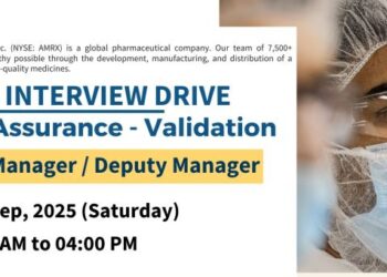 Amneal Pharmaceuticals – Virtual Interview Drive for Quality Assurance (Validation)