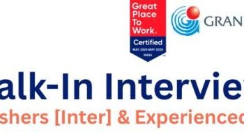 Granules India Ltd – Walk-In Interview for Freshers & Experienced on 21st September 2025