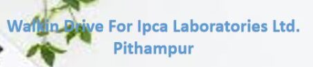 Walk-in Drive for Freshers at Ipca Laboratories Ltd.