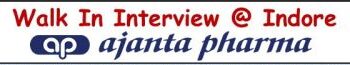 Ajanta Pharma – Walk-In Interview at Indore on 28th September 2025