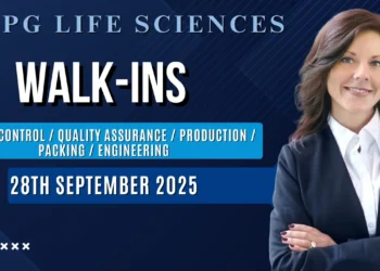 RPG Life Sciences – Walk-in Drive for QC / QA / Production / Packing / Engineering on 28th September 2025