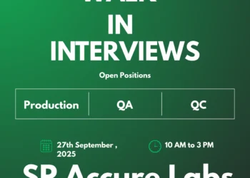 SP Accure Labs – Walk-In Interview on 27th September 2025