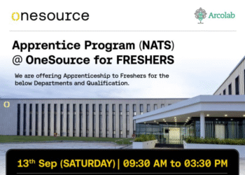 OneSource – Apprentice Program (NATS) for Freshers | Walk-In on 13th September 2025
