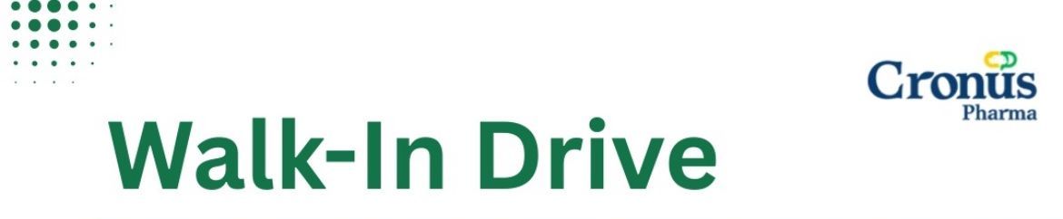 Cronus Pharma – Walk-In Drive on 21st September 2025