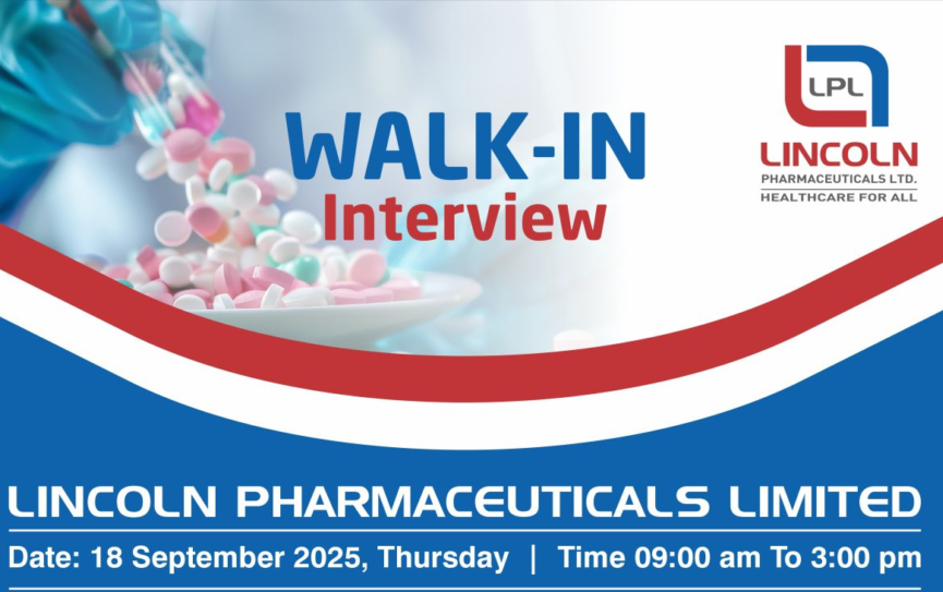 Lincoln Pharmaceuticals Limited – Walk-In Interview on 18th September 2025