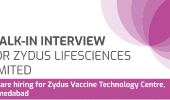 Zydus Lifesciences | Walk-In Interviews on 2nd September 2025