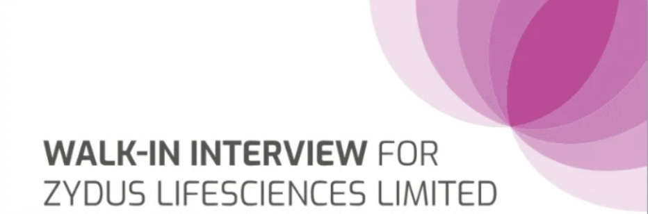 Zydus Lifesciences Limited – Walk-In Interview for Freshers on 5th November 2025