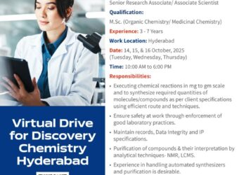 Aragen Life Sciences – Virtual Drive for Discovery Chemistry (Hyderabad)