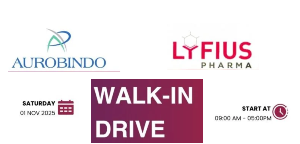Aurobindo Pharma – Lyfius Pharma Pvt. Ltd. | Walk-In Interview for API Division