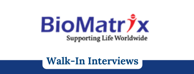 BioMatrix Healthcare Pvt. Ltd – Walk-In Interviews on 2nd November 2025