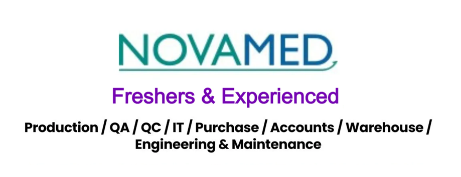 Novamed Laboratories Pvt. Ltd – Multiple Openings (Assistant Managers, Officers, Executives & Freshers)
