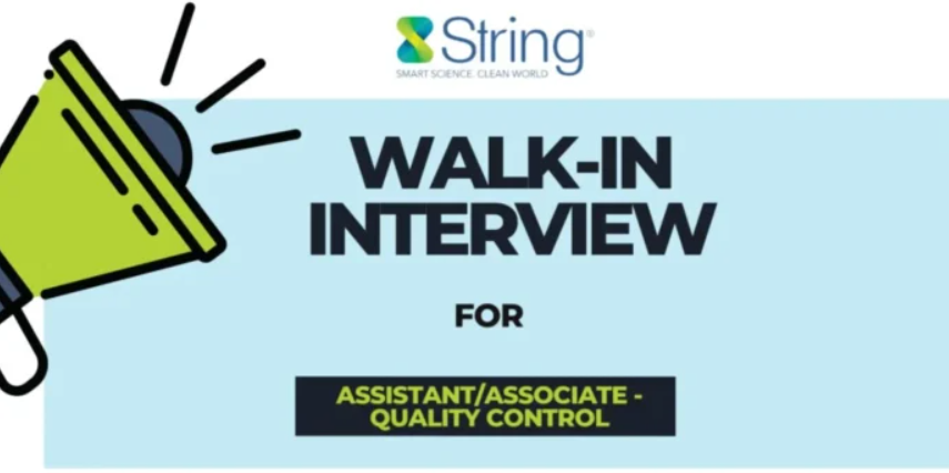 String Bio Pvt. Ltd. – Walk-In Interview for Quality Control Department