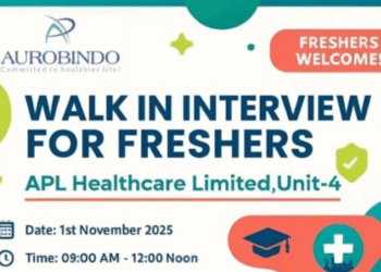 APL Healthcare Limited – Walk-In Interview for Freshers on 1st November 2025
