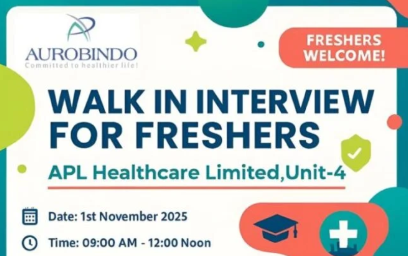 APL Healthcare Limited – Walk-In Interview for Freshers on 1st November 2025