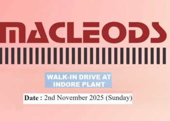 Macleods Pharmaceuticals Ltd. – Walk-In Drive for Quality Control (OSD) department professionals at its Indore plant.