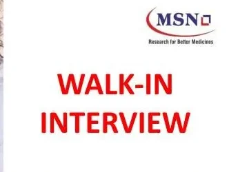 MSN Laboratories – Walk-In Interview for Quality Control & AQA | 06th to 11th October 2025