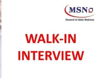 MSN Laboratories – Walk-In Interview for Quality Control & AQA | 06th to 11th October 2025