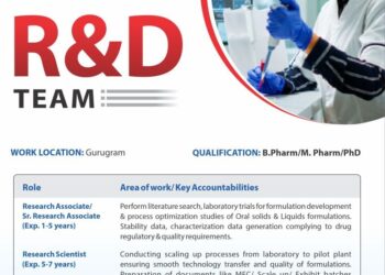 Walter Bushnell – Exciting Opportunities in R&D Department at Gurugram