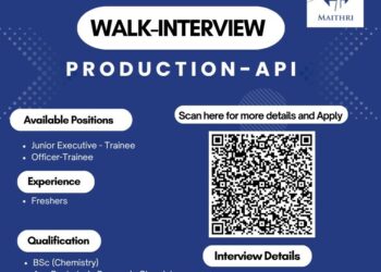Maithri Drugs Private Limited – Walk-In Interview for Production (API) on 22 November 2025