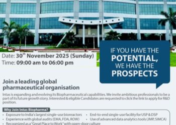 Intas Pharmaceuticals Ltd – Walk-In Drive on 30th November 2025