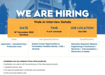 Cipla Ltd. – Walk-In Interview for Apprentice (Manufacturing / Production Area) at Goa on 16th November 2025