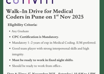 Cotiviti – Walk-In Drive for Medical Coders in Pune on 1st November 2025