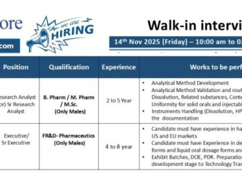 Biophore – Walk-In Interview on 14th November 2025