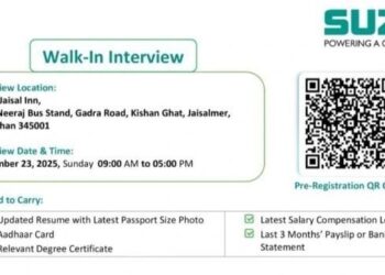 Suzlon – Walk-In Interview for Multiple Positions on 23 November 2025