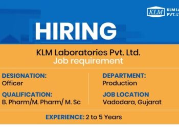 KLM Laboratories Pvt. Ltd. – Hiring for Officer Position in Production Department at Vadodara (Gujarat)