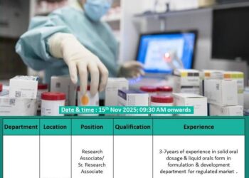 Macleods Pharmaceuticals Ltd – Walk-In Drive on 15th November 2025