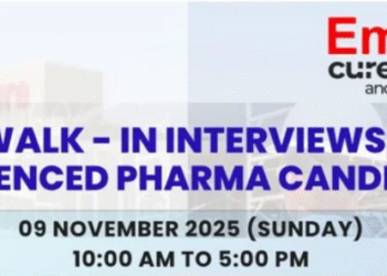 Emcure Pharmaceuticals Ltd – Walk-In Interviews on 9th November 2025