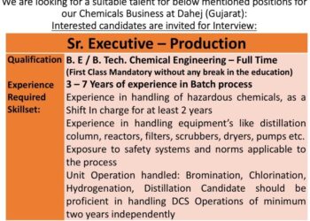 SRF Limited – Walk-In Interview on 26th November 2025