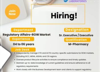 Tiefenbacher Laboratories – Hiring for Regulatory Affairs |