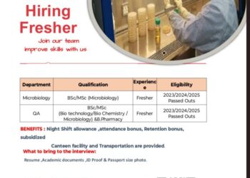 Analys Lab Private Limited – Walk-In Interview – Freshers Hiring for Microbiology & QA on 12th December 2025