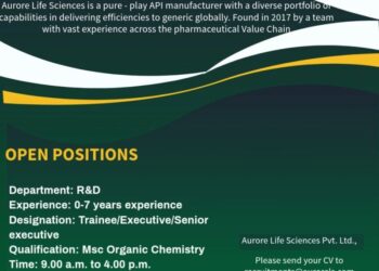 Aurore Life Sciences Pvt. Ltd. – Walk-In Interview For Freshers on 15 to 20 December 2025
