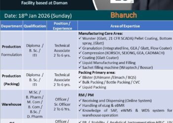 Alkem Laboratories Limited – Walk-In Interview For Multiple Departments on 18 January 2026