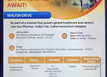 Sun Pharmaceutical Industries Ltd – Walk-In Interview For Apprentice Trainee on 10 January 2026