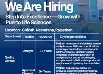 Puerto Life Sciences Pvt. Ltd – Hiring for Quality Control & Microbiology Roles | Apply Now