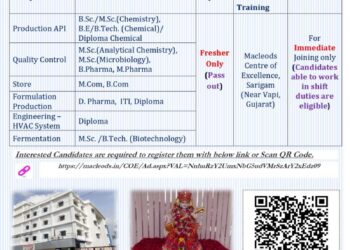 Macleods Pharmaceuticals Ltd – Walk-In Interview For Freshers on 24 January 2026