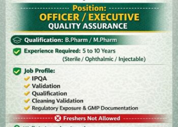 FDC Limited – Walk-In Interview For Quality Assurance Department on 10 to 12 January 2026